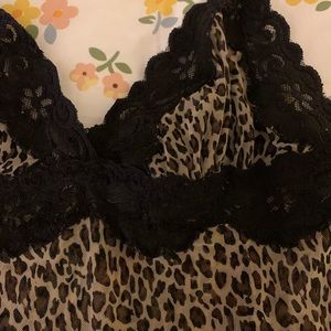 Cheetah Print Lacey Nightslip